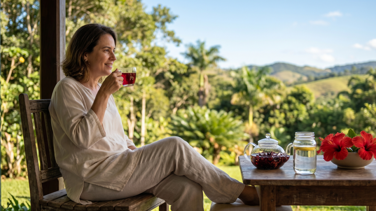 A Hibisco que pode ajudar a desinchar, melhorar a circulação e apoiar a saúde dos rins