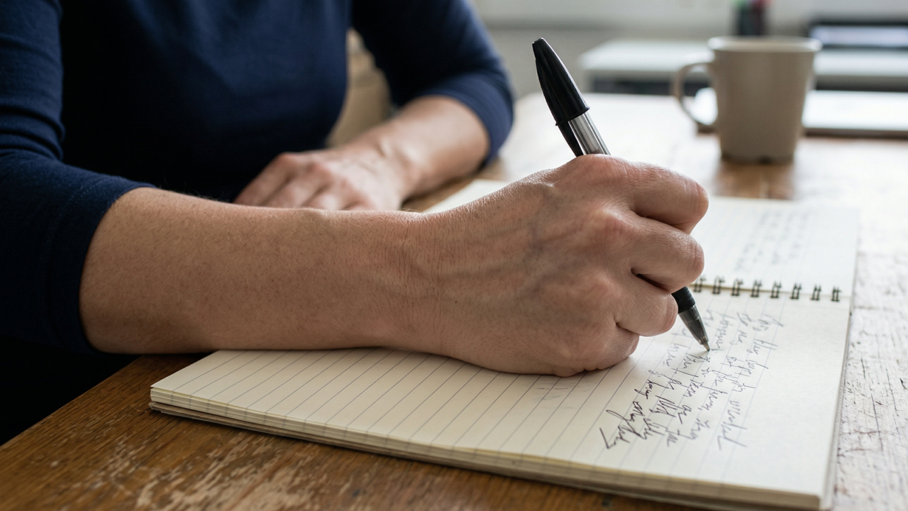 Como uma pessoa estressada escreve a letra “r”, de acordo com a grafologia