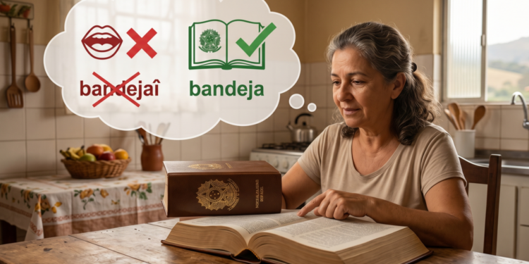 A palavra que parece errada por causa da pronúncia mais comum, mas está registrada no vocabulário oficial da língua portuguesa