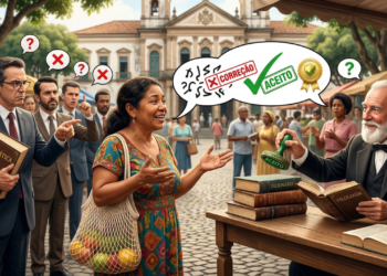 A expressão popular que muitos consideram errada, mas é aceita pela gramática normativa