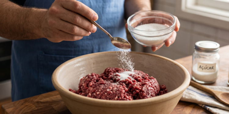 Colocar açúcar na carne moída: para que serve e por que alguns cozinheiros usam esse truque