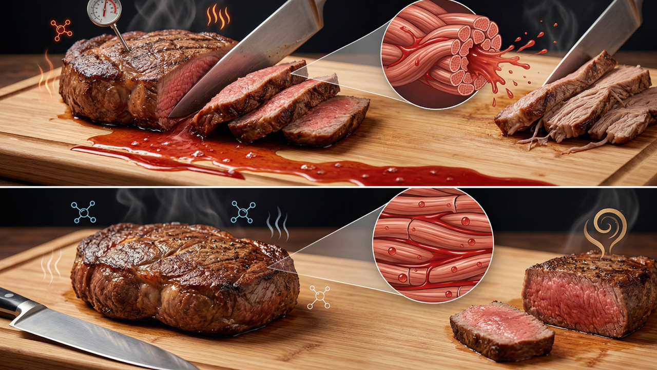 Chefs profissionais garantem, para deixar a carne mais macia e suculenta, o segredo é descansar após o preparo