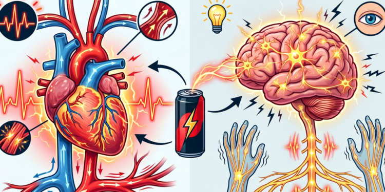 O que o energético faz no coração e no sistema nervoso