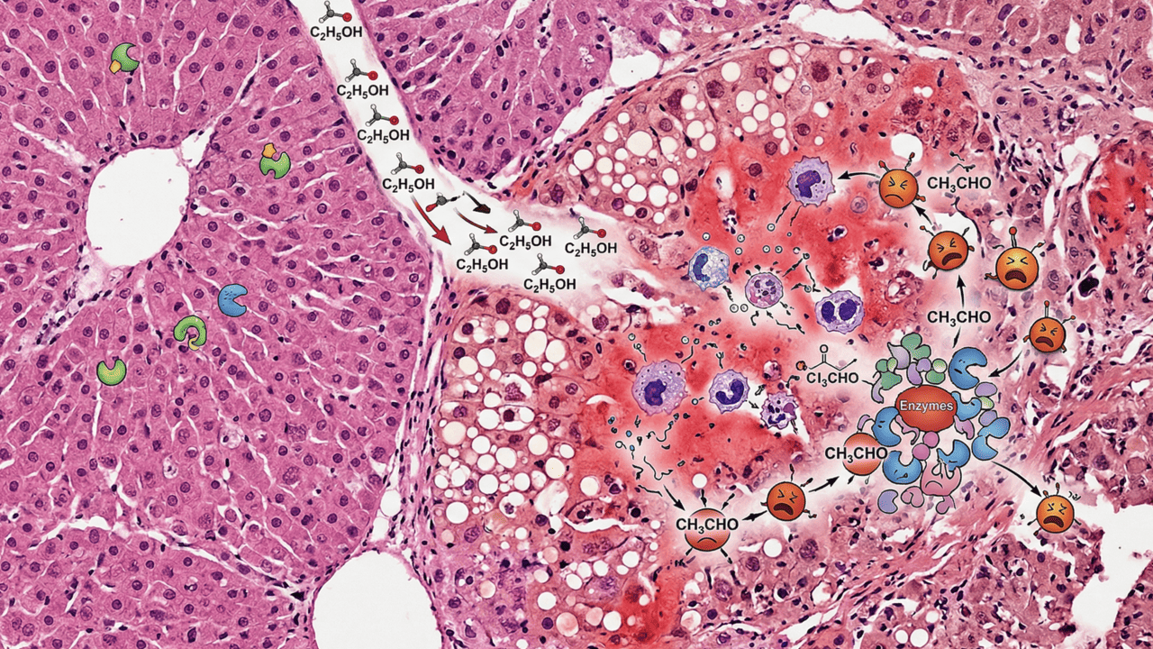 O que acontece no fígado quando se consome álcool regularmente