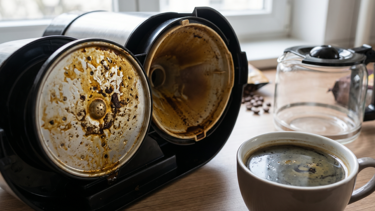 As partes da cafeteira que quase ninguém limpa e danificam o sabor do café