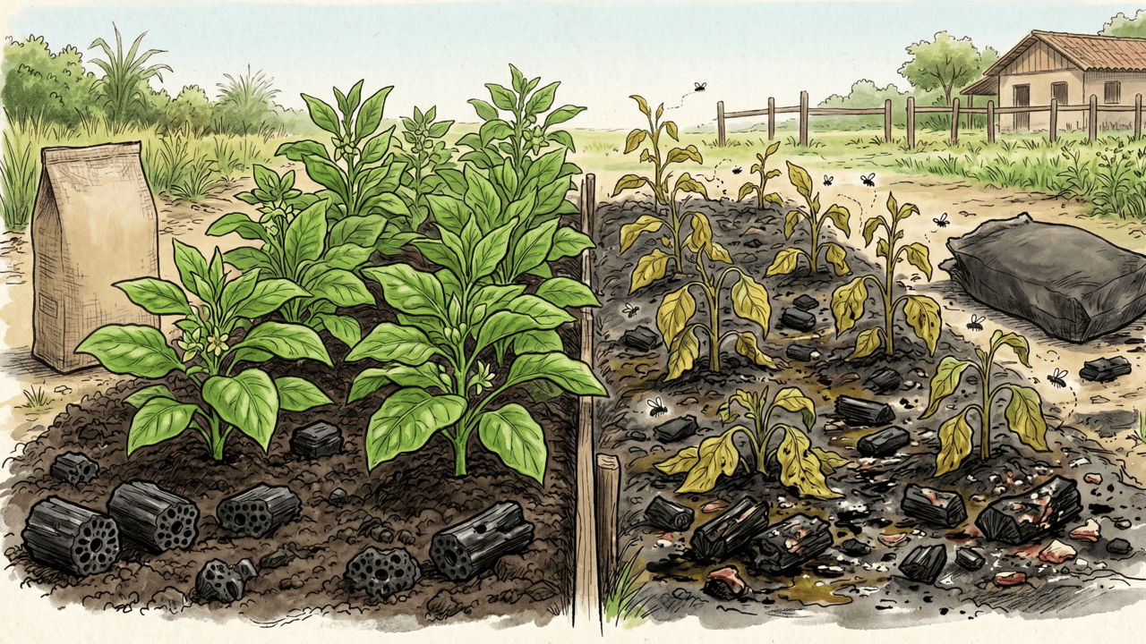 Poucos sabem por que colocam carvão no fundo do vaso e para que isso pode ajudar