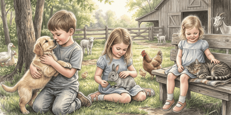 Estudos mostram que crianças que conviviam com animais estavam desenvolvendo níveis mais altos de empatia