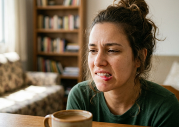 O que significa morder o lábio sem querer diversas vezes