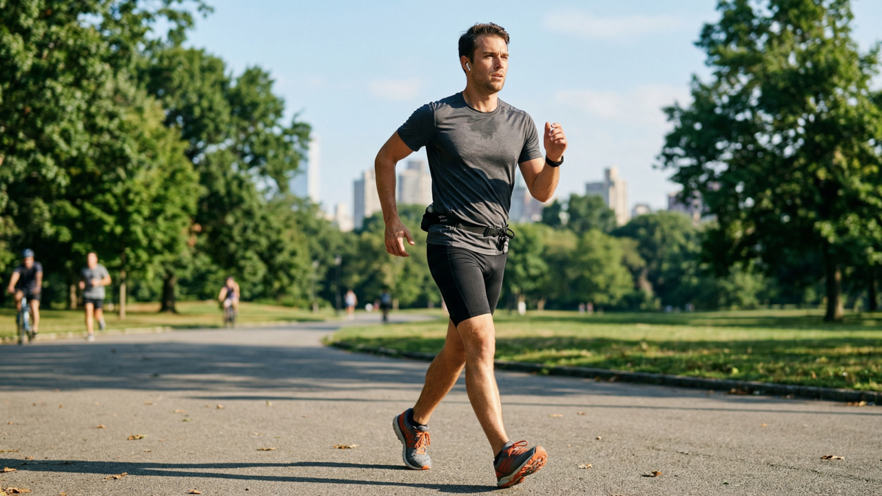 Quanto tempo você deveria levar para caminhar 1 km, de acordo com a sua idade