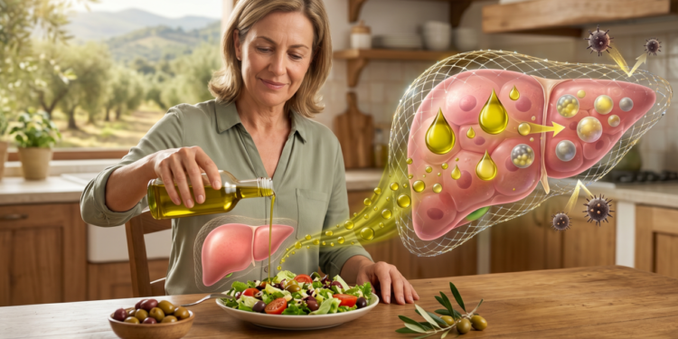 O que o azeite de oliva faz no fígado e no intestino