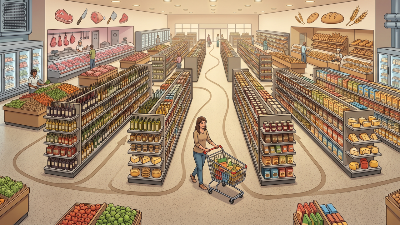 Por que supermercados colocam produtos essenciais no fundo da loja? A estratégia é usada para influenciar suas compras