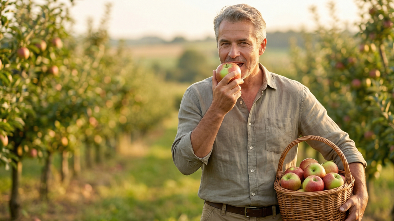 O papel da maçã na saúde cardiovascular e no equilíbrio do corpo