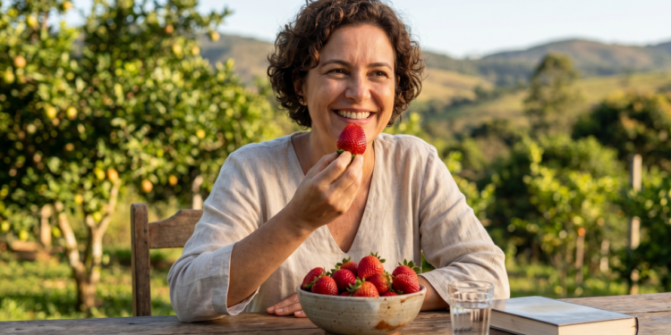 Como melhorar a saúde do coração e do cérebro com o morango