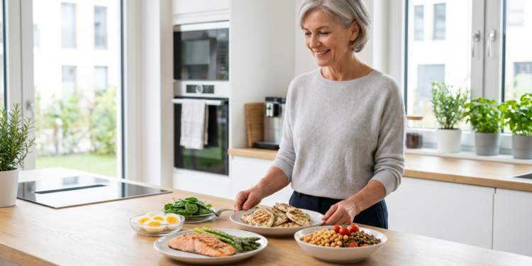 As 4 melhores fontes de proteína magra para mulheres na menopausa que querem preservar massa muscular