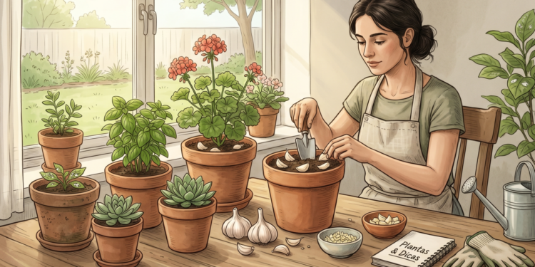 Poucos sabem por que colocam alho perto dos vasos e para que serve no dia a dia