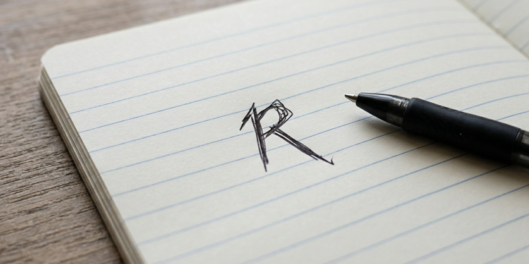 Como uma pessoa estressada escreve a letra “r”, de acordo com a grafologia