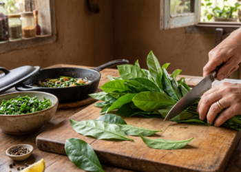 A folha pouco consumida que tem mais ferro que muitas verduras comuns e ajuda a combater o cansaço