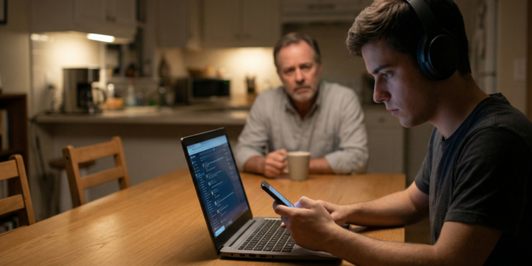 Há pais que não entendem o silêncio dos filhos, e não é distância, é uma geração que aprendeu a lidar com emoções em isolamento