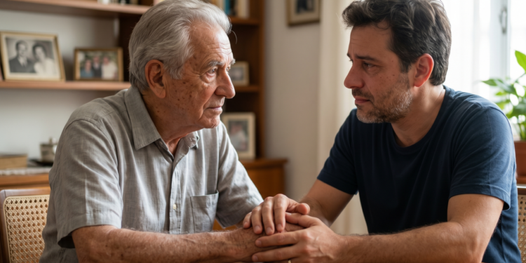 A parte mais difícil de assistir um pai desenvolver demência não é o esquecimento. São os momentos em que elas lembram perfeitamente e você vê a pessoa de antes passar os olhos, e ambos sabem que é passageiro, e nenhum dos dois diz isso