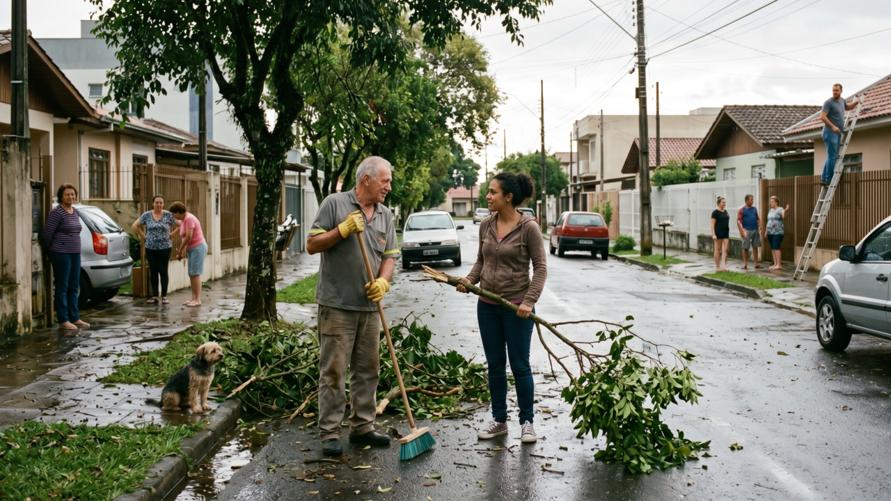 Provérbio do dia: “A chuva não cai sobre um telhado só.”