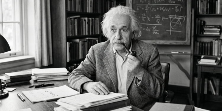 Reflexão de Albert Einstein: “A verdadeira inteligência aparece quando você aprende a ficar em silêncio.”