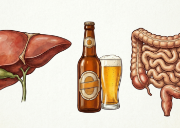 O que a cerveja faz no intestino e no fígado