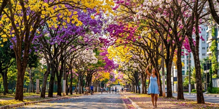 Com 80 mil ipês coloridos e 70 parques, foi premiada pela ONU como a "Cidade Árvore do Mundo" e encanta com mais de 1 milhão delas