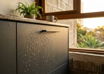 Materiais resistentes à água como tendência em móveis para apartamentos pequenos