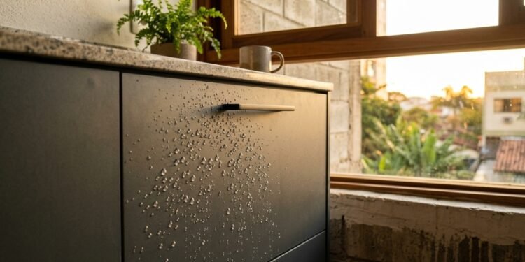 Materiais resistentes à água como tendência em móveis para apartamentos pequenos