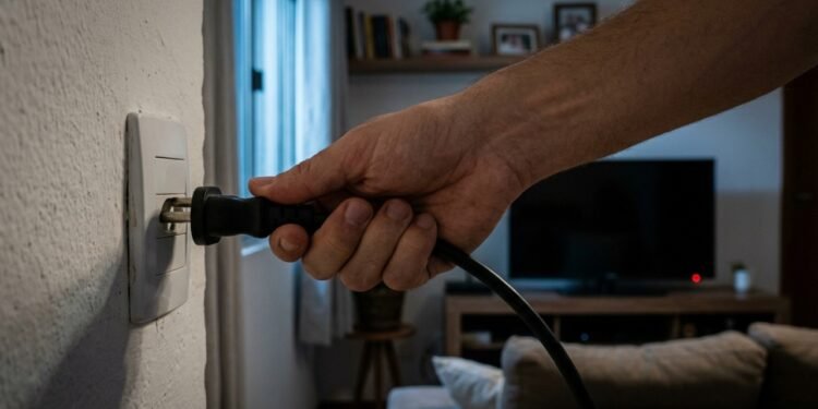 Aparelhos que não devem ficar ligados na tomada à noite
