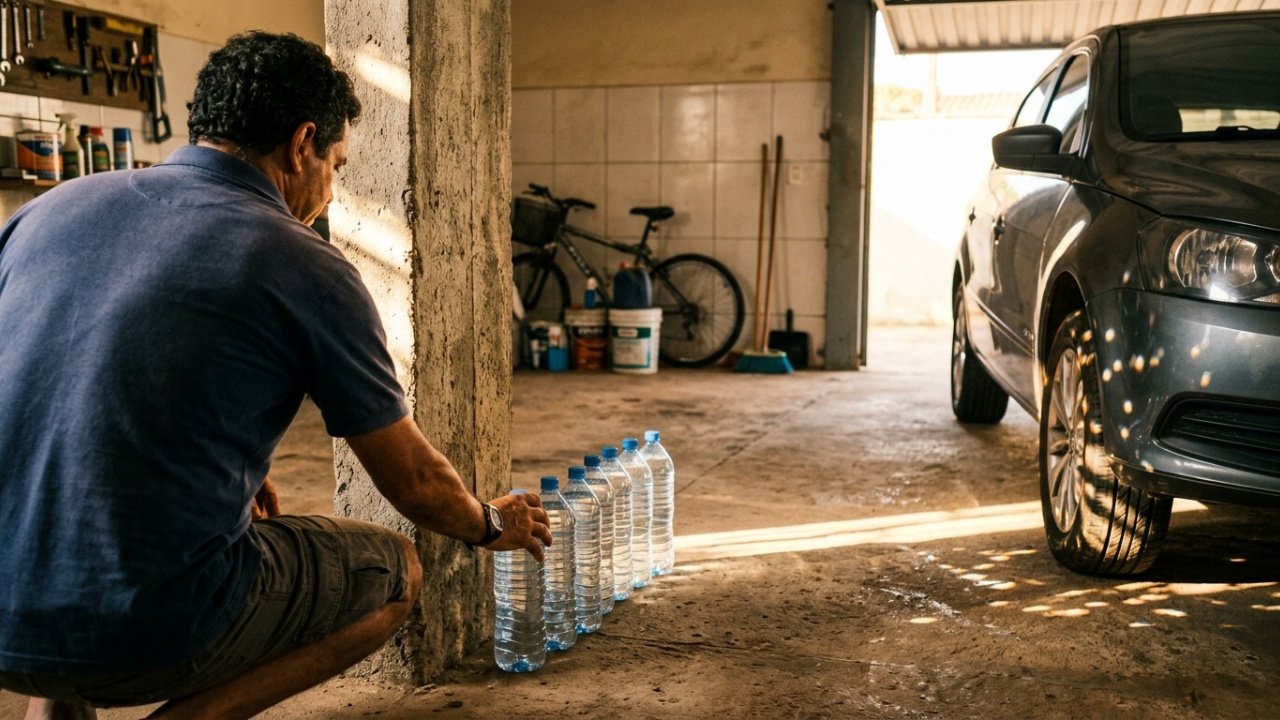 Por que colocar garrafas com água no quintal (não é para regar as plantas)