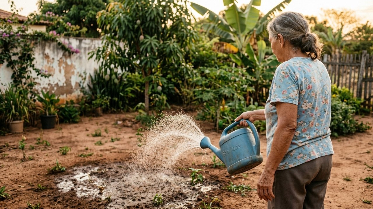 Varrer o quintal seco pode trazer problemas respiratórios que poucos consideram