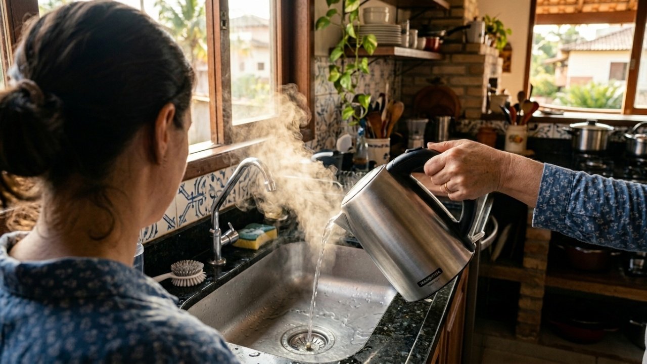 Truque simples para desentupir a pia em menos de 2 minutos