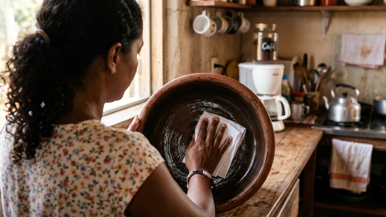 A melhor forma de limpar seu filtro de barro sem danificar a vela filtrante