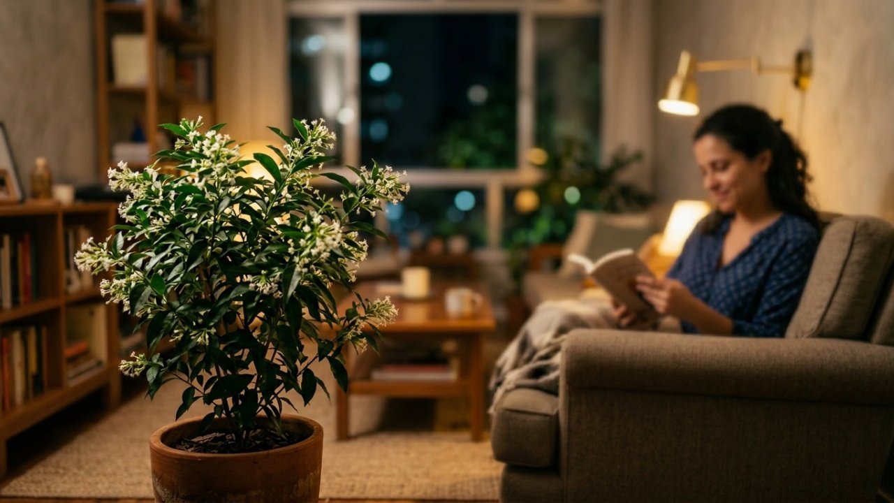 A planta que tem cheiro agradável à noite e pode ser cultivada em pequenos espaços