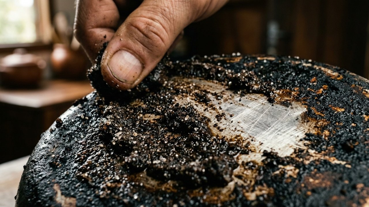 Misturar café usado com açúcar na cozinha