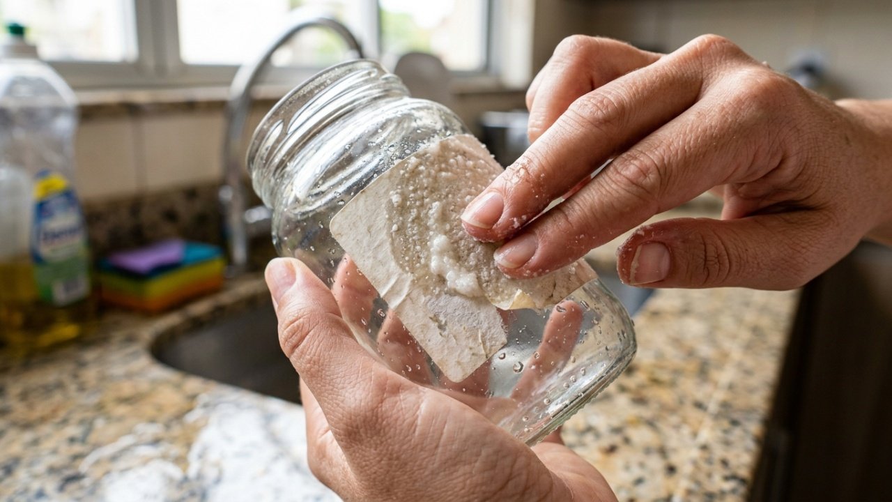 Reciclagem de potes de vidro