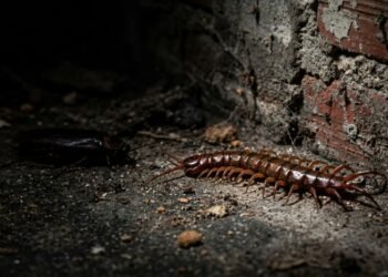 Qual é o significado de encontrar lacraias na casa