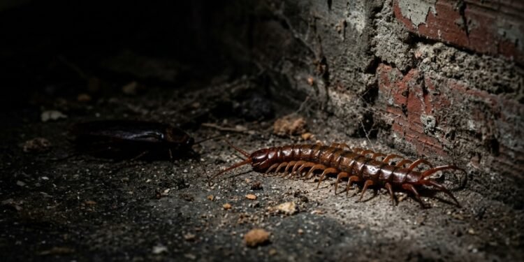 Qual é o significado de encontrar lacraias na casa