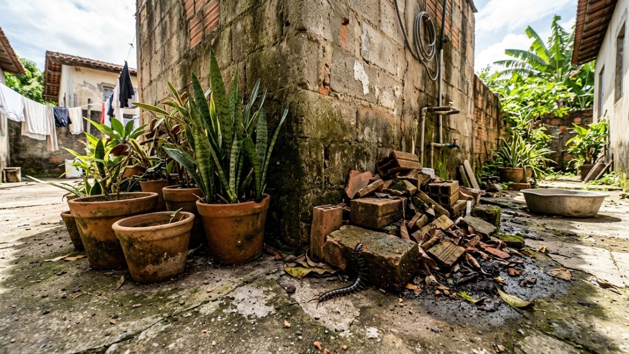 Qual é o significado de encontrar lacraias na casa