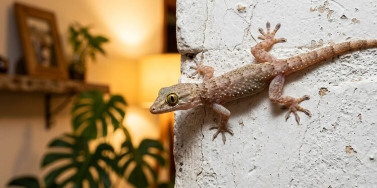 O que significa encontrar largatixas em casa