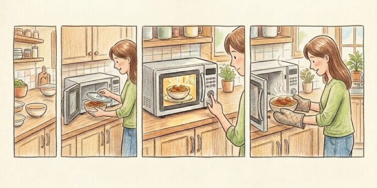 Usar o micro-ondas para quase tudo durante o dia