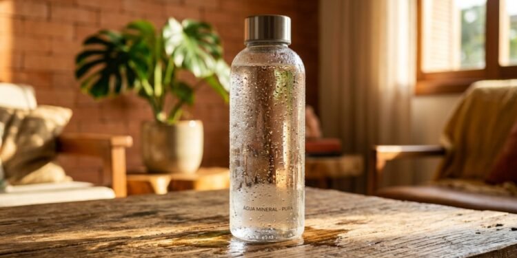 O que significa beber água em garrafa de vidro no dia a dia