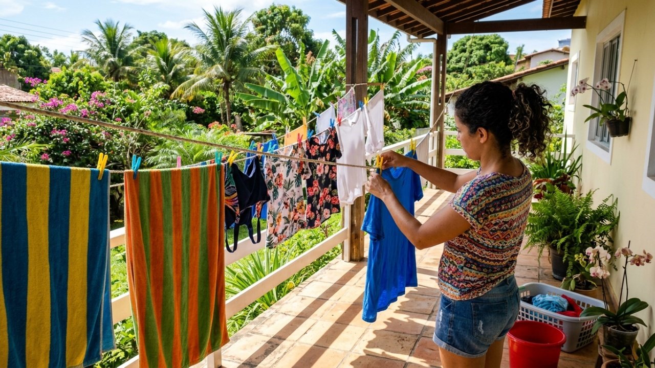 Guarde roupas de verão sem mau cheiro