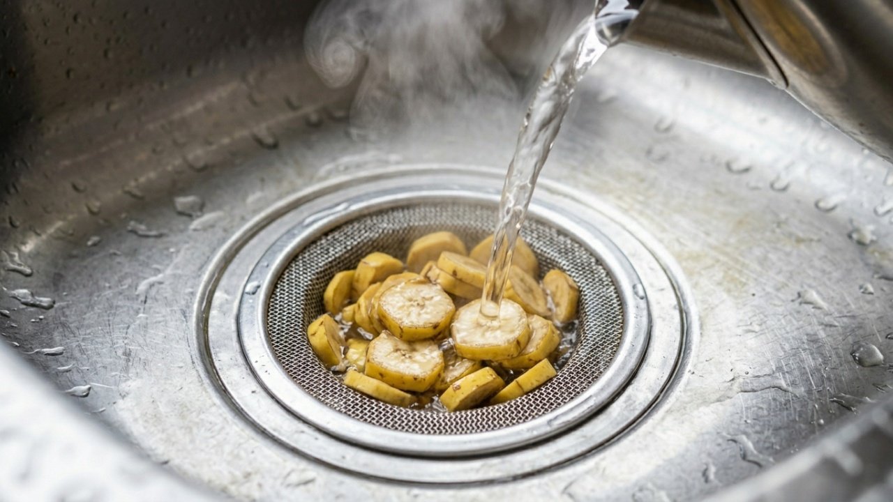 Casca de banana no ralo para que serve