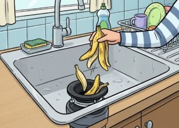 Casca de banana no ralo para que serve