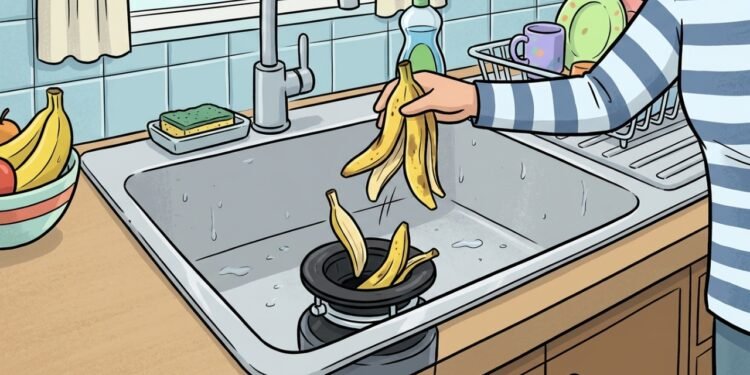 Casca de banana no ralo para que serve