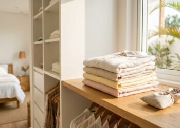 Guarde roupas de verão sem mau cheiro