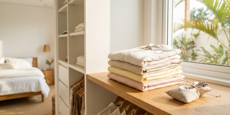 Guarde roupas de verão sem mau cheiro