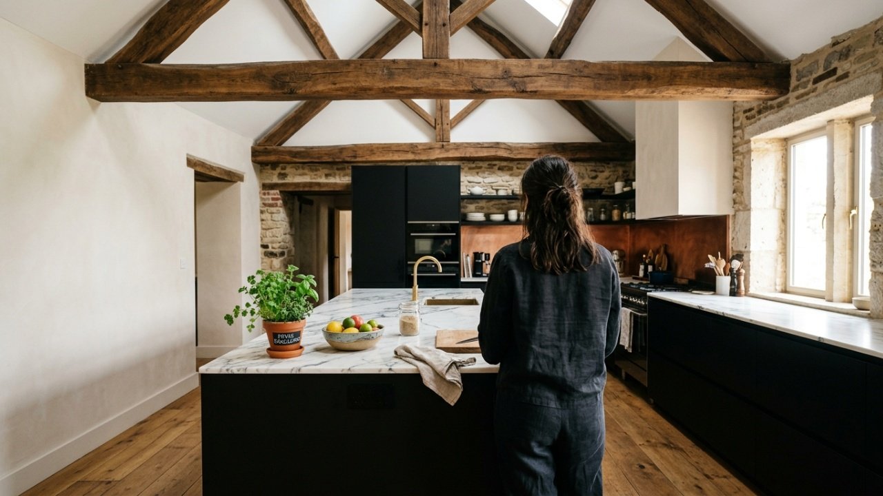 Projeto de interiores transforma casa antiga em um espaço moderno